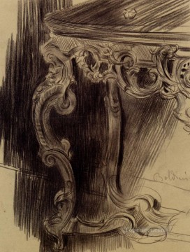  Old Art - Study Of A Table genre Giovanni Boldini